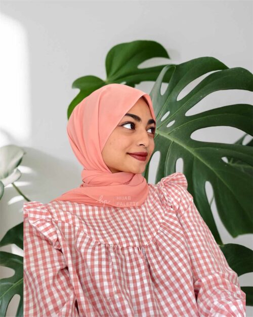 Salmon Pink MOJA Malaysian Georgette