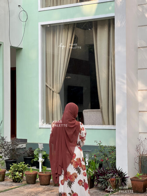 Choco Lava Malaysian Georgette