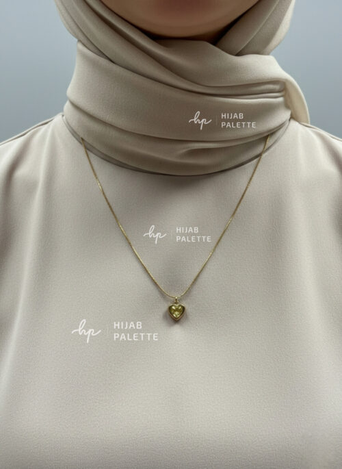 Yellow Stone Heart Chain