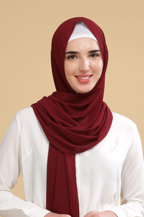 Maroon MOJA Malaysian Georgette