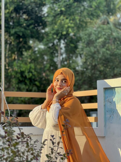 Dark Mustard MOJA Malaysian Georgette