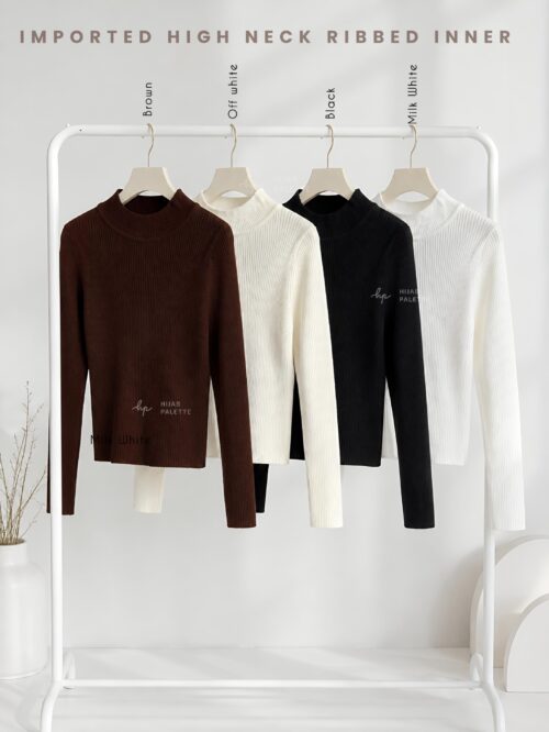 HIGH NECK RIBBED INNER